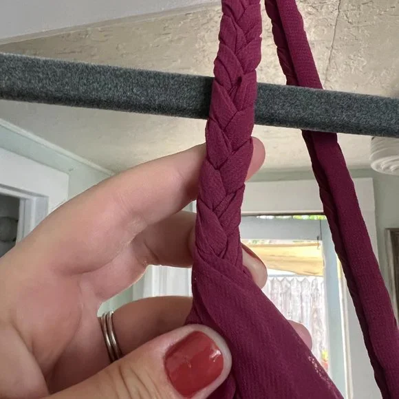 Azazie Rowena Bridesmaids Dress, Mulberry, Size 10 - Picture 4 of 6